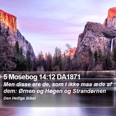 5 Mosebog 14:12 DA1871 Bible Verse Image