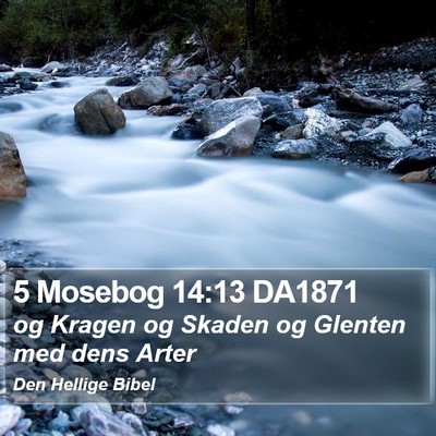 5 Mosebog 14:13 DA1871 Bible Verse Image