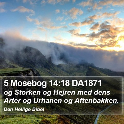 5 Mosebog 14:18 DA1871 Bible Verse Image