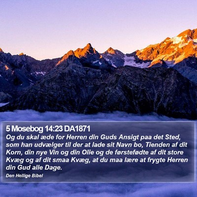 5 Mosebog 14:23 DA1871 Bible Verse Image