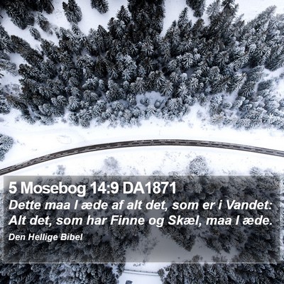 5 Mosebog 14:9 DA1871 Bible Verse Image