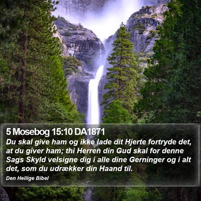 5 Mosebog 15:10 DA1871 Bible Verse Image