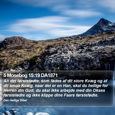 5 Mosebog 15:19 DA1871 Bible Verse Image