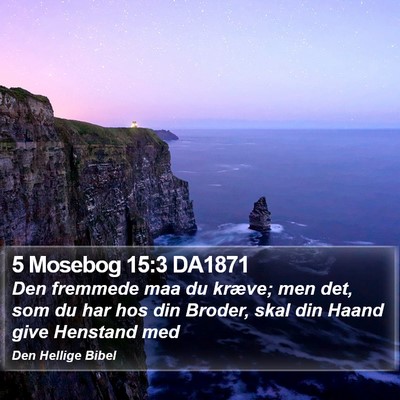 5 Mosebog 15:3 DA1871 Bible Verse Image