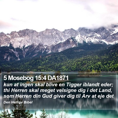 5 Mosebog 15:4 DA1871 Bible Verse Image