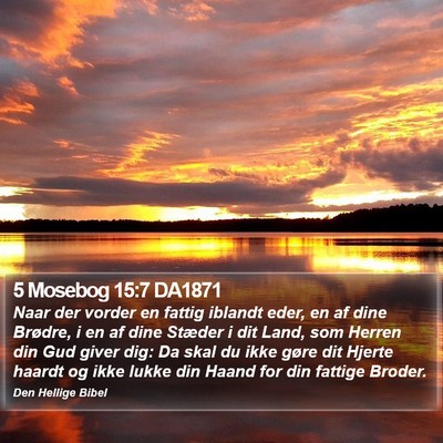 5 Mosebog 15:7 DA1871 Bible Verse Image