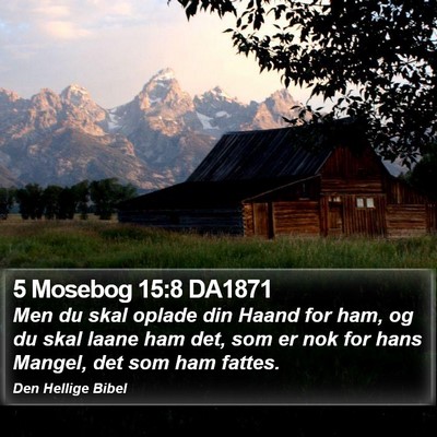 5 Mosebog 15:8 DA1871 Bible Verse Image