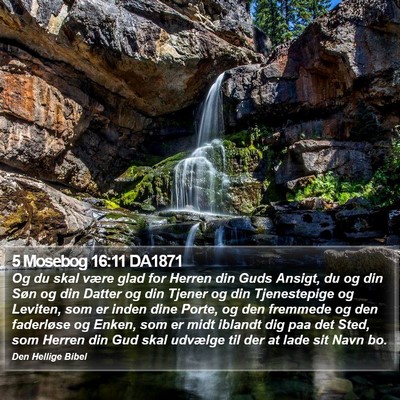 5 Mosebog 16:11 DA1871 Bible Verse Image