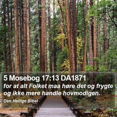 5 Mosebog 17:13 DA1871 Bible Verse Image