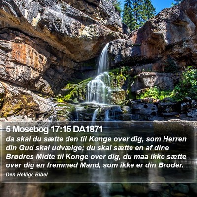 5 Mosebog 17:15 DA1871 Bible Verse Image