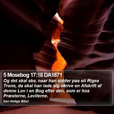 5 Mosebog 17:18 DA1871 Bible Verse Image
