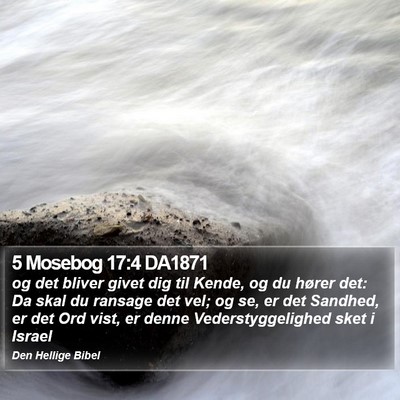 5 Mosebog 17:4 DA1871 Bible Verse Image