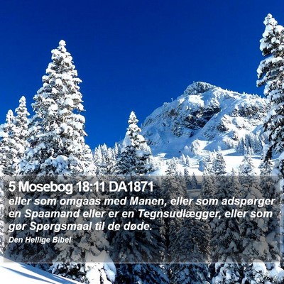 5 Mosebog 18:11 DA1871 Bible Verse Image