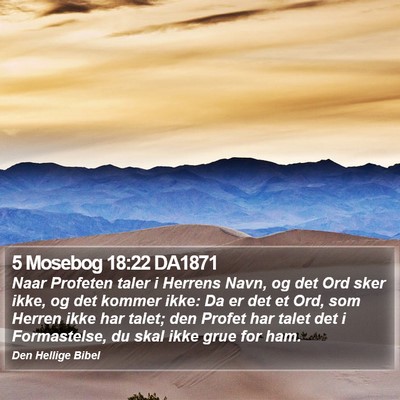 5 Mosebog 18:22 DA1871 Bible Verse Image