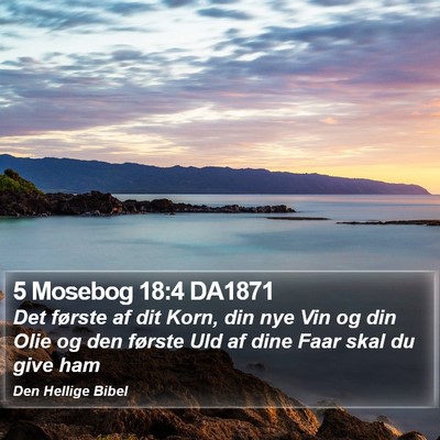 5 Mosebog 18:4 DA1871 Bible Verse Image
