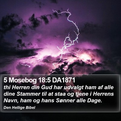 5 Mosebog 18:5 DA1871 Bible Verse Image