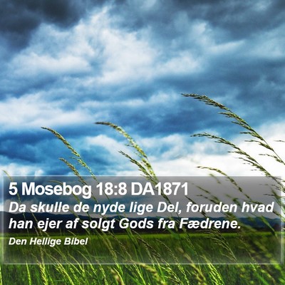 5 Mosebog 18:8 DA1871 Bible Verse Image