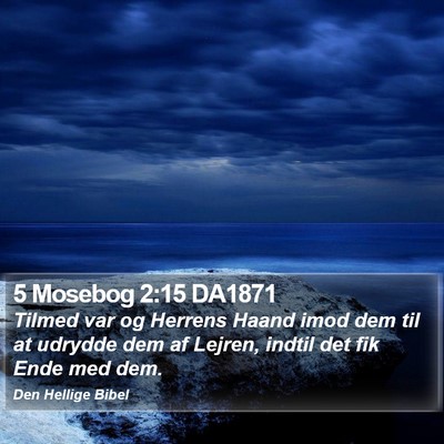 5 Mosebog 2:15 DA1871 Bible Verse Image