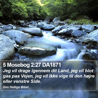 5 Mosebog 2:27 DA1871 Bible Verse Image
