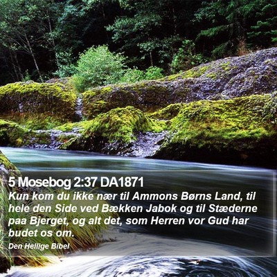 5 Mosebog 2:37 DA1871 Bible Verse Image