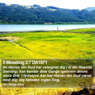 5 Mosebog 2:7 DA1871 Bible Verse Image
