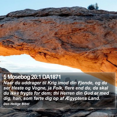 5 Mosebog 20:1 DA1871 Bible Verse Image
