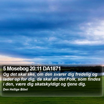 5 Mosebog 20:11 DA1871 Bible Verse Image