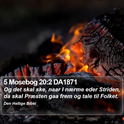 5 Mosebog 20:2 DA1871 Bible Verse Image