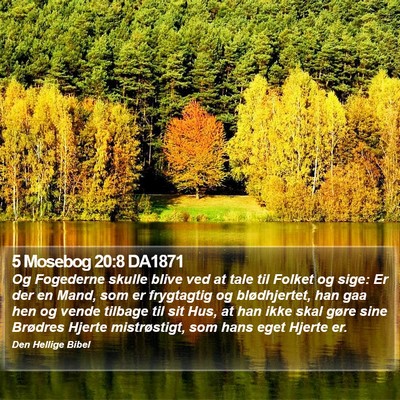 5 Mosebog 20:8 DA1871 Bible Verse Image