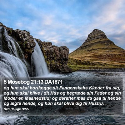 5 Mosebog 21:13 DA1871 Bible Verse Image