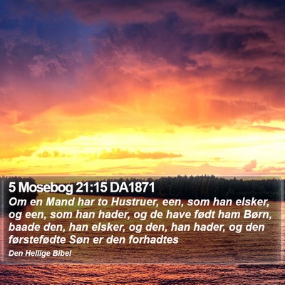 5 Mosebog 21:15 DA1871 Bible Verse Image