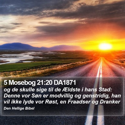 5 Mosebog 21:20 DA1871 Bible Verse Image
