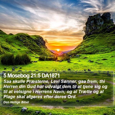 5 Mosebog 21:5 DA1871 Bible Verse Image
