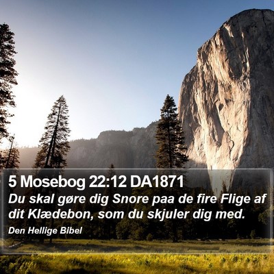 5 Mosebog 22:12 DA1871 Bible Verse Image
