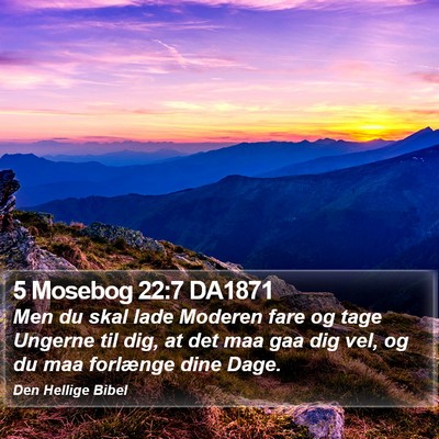 5 Mosebog 22:7 DA1871 Bible Verse Image