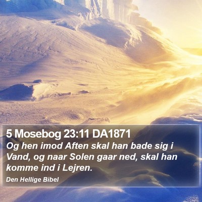 5 Mosebog 23:11 DA1871 Bible Verse Image