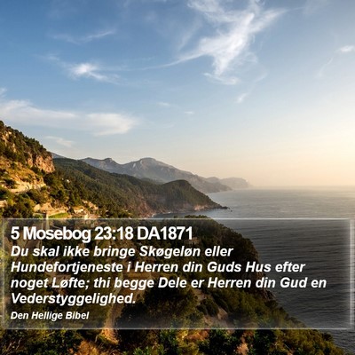 5 Mosebog 23:18 DA1871 Bible Verse Image