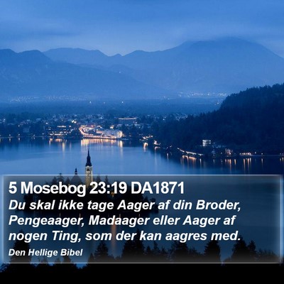 5 Mosebog 23:19 DA1871 Bible Verse Image