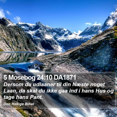 5 Mosebog 24:10 DA1871 Bible Verse Image