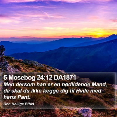 5 Mosebog 24:12 DA1871 Bible Verse Image