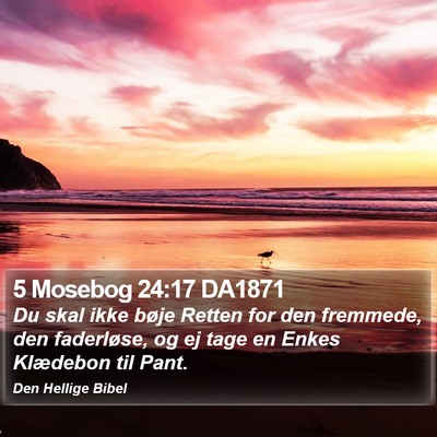 5 Mosebog 24:17 DA1871 Bible Verse Image