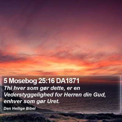 5 Mosebog 25:16 DA1871 Bible Verse Image