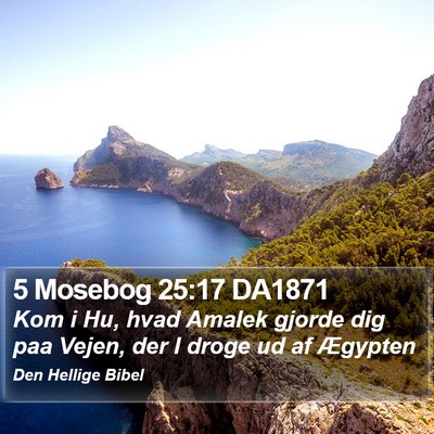 5 Mosebog 25:17 DA1871 Bible Verse Image