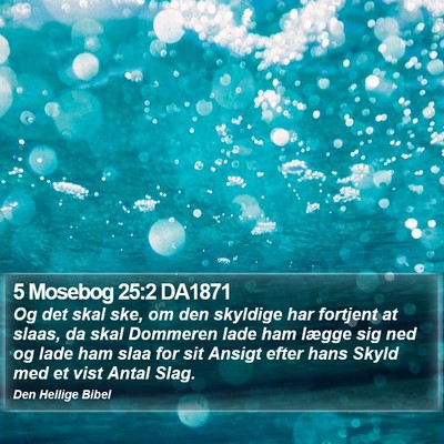5 Mosebog 25:2 DA1871 Bible Verse Image
