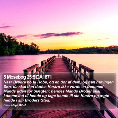 5 Mosebog 25:5 DA1871 Bible Verse Image