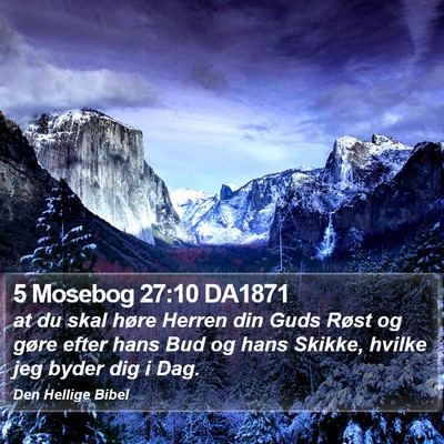 5 Mosebog 27:10 DA1871 Bible Verse Image