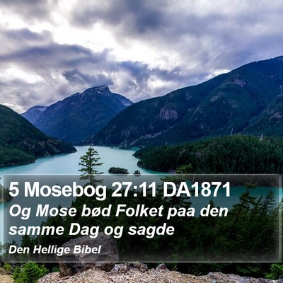 5 Mosebog 27:11 DA1871 Bible Verse Image