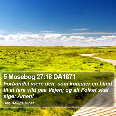 5 Mosebog 27:18 DA1871 Bible Verse Image