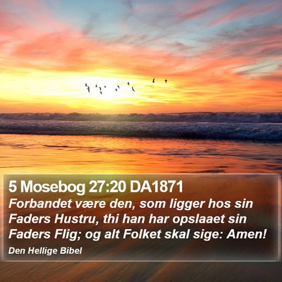 5 Mosebog 27:20 DA1871 Bible Verse Image