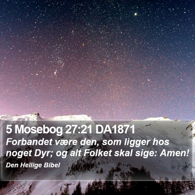 5 Mosebog 27:21 DA1871 Bible Verse Image
